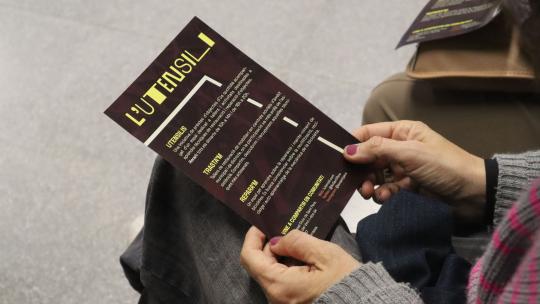 fotografia amb flyer de l'utensili